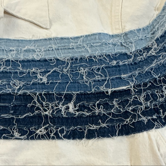 Levi's Made & Crafted Love Letter Trucker Jacket - Blue and White - Size S - Picture 6 of 11